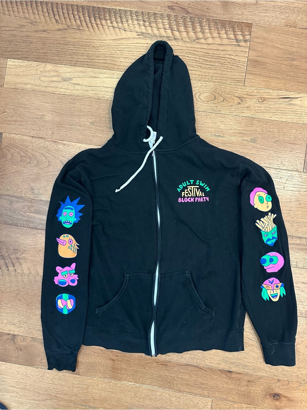 Adult Swim Festival Block Party Black Zip Hoodie